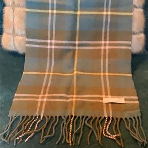J.Crew green plaid wool scarf